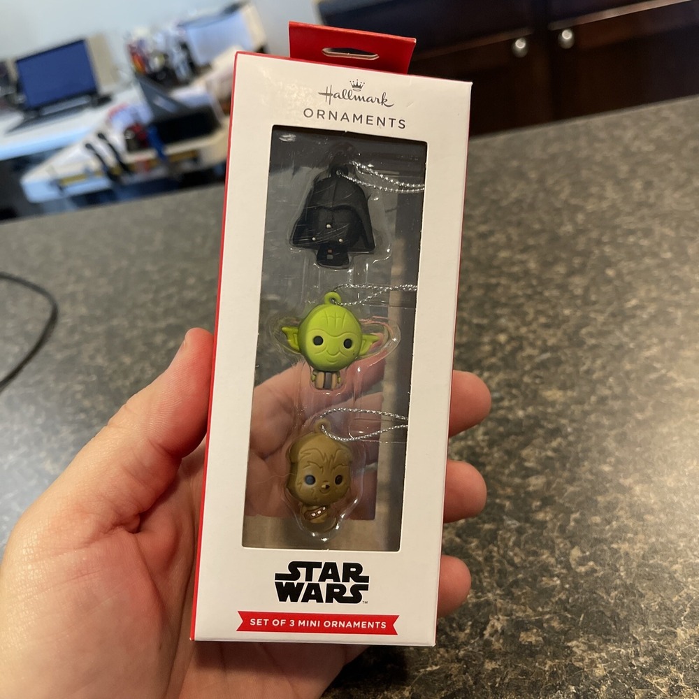 Hallmark Star Wars Yoda Chewbacca Darth Vader Miniature Ornaments New #006